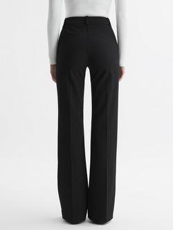 Reiss Petite Claude Flared Trousers - view 2, Black