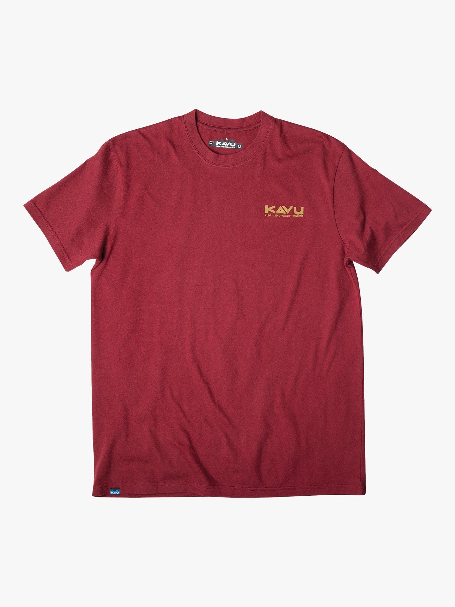 KAVU Doddle Days Organic Cotton Short Sleeve T-Shirt, Port