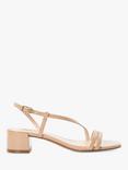 Dune Maryanna Patent Block Heel Sandals, Blush