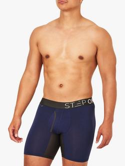 Step One Bamboo Boxer Briefs With Fly, Pack of 3 - view 2, Navy/Green/Orange