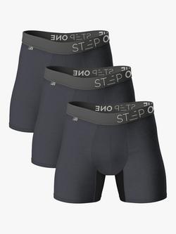 Step One Bamboo Trunks, Pack of 3, Smoking Guns