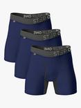 Step One Bamboo Boxer Briefs With Fly, Pack of 3, Ahoy Sailor