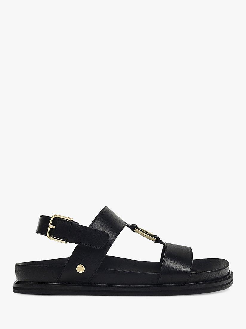 Radley Bury Walk 2.0 Leather Luxe Footbed Sandals, Black