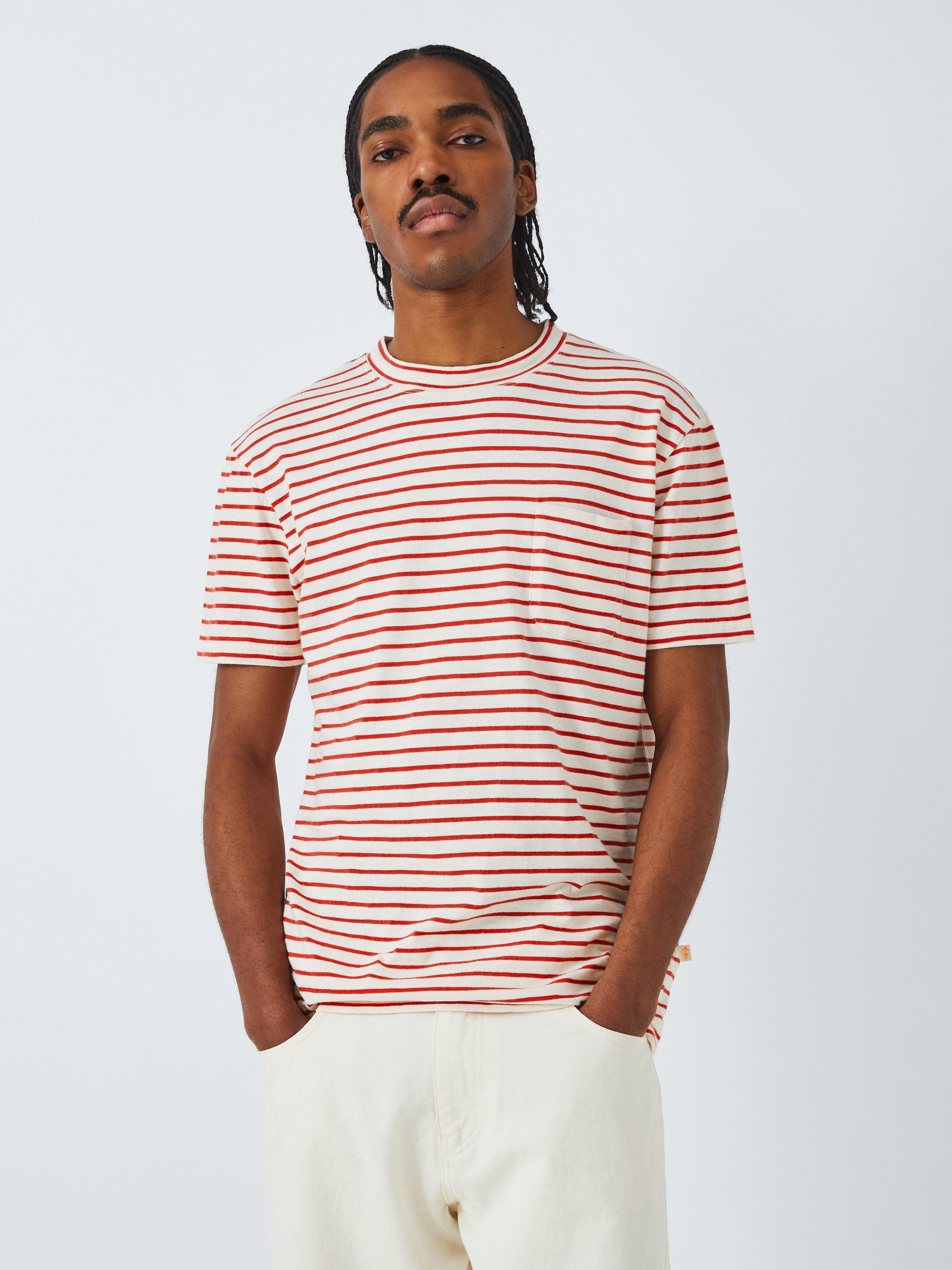 La Paz Pocket Stripe T-Shirt, Red/Multi