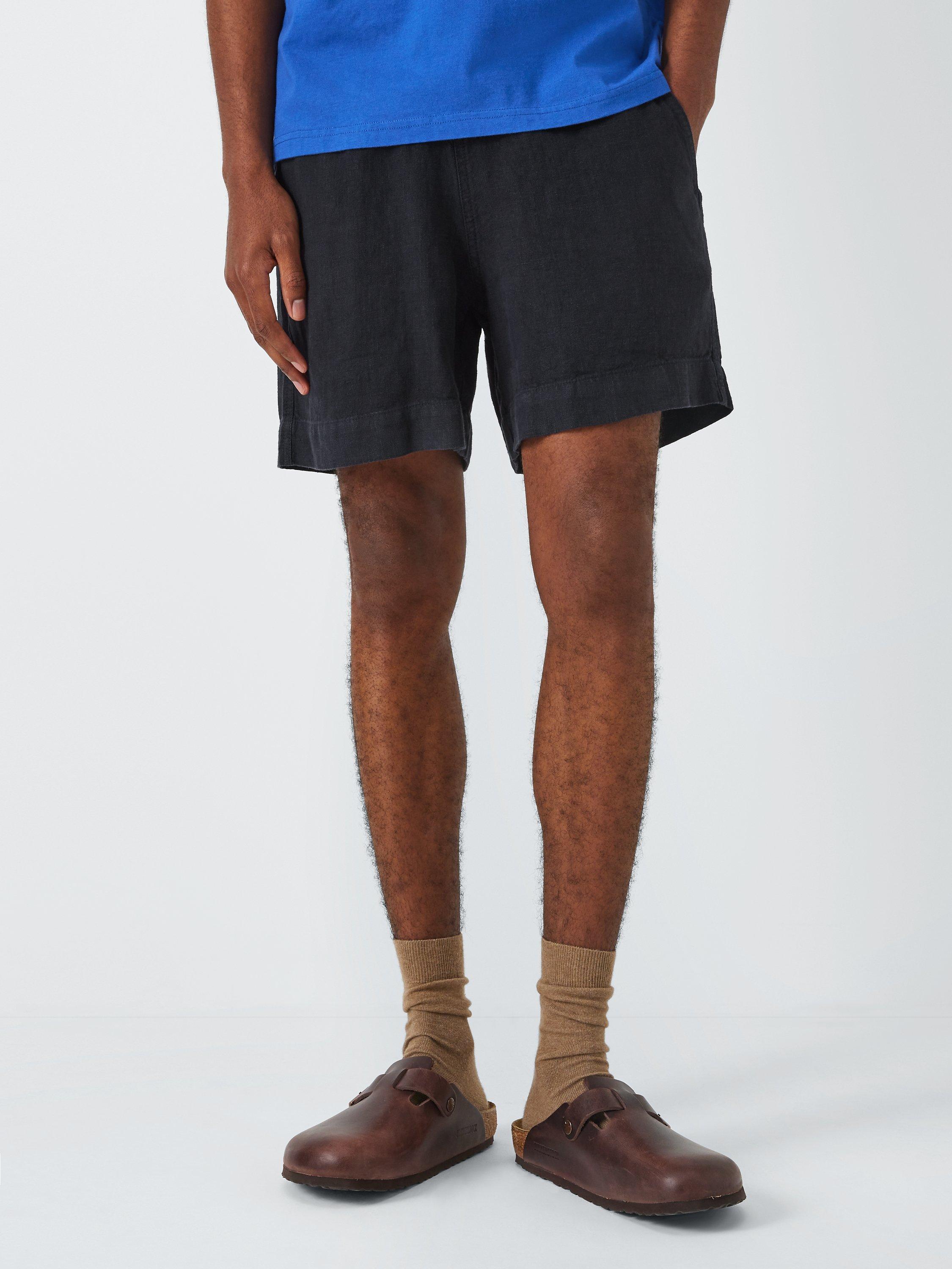 La Paz Relaxed Linen Shorts, Dark Navy