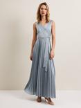 Phase Eight Bonnie Pleated Dress, Light Green