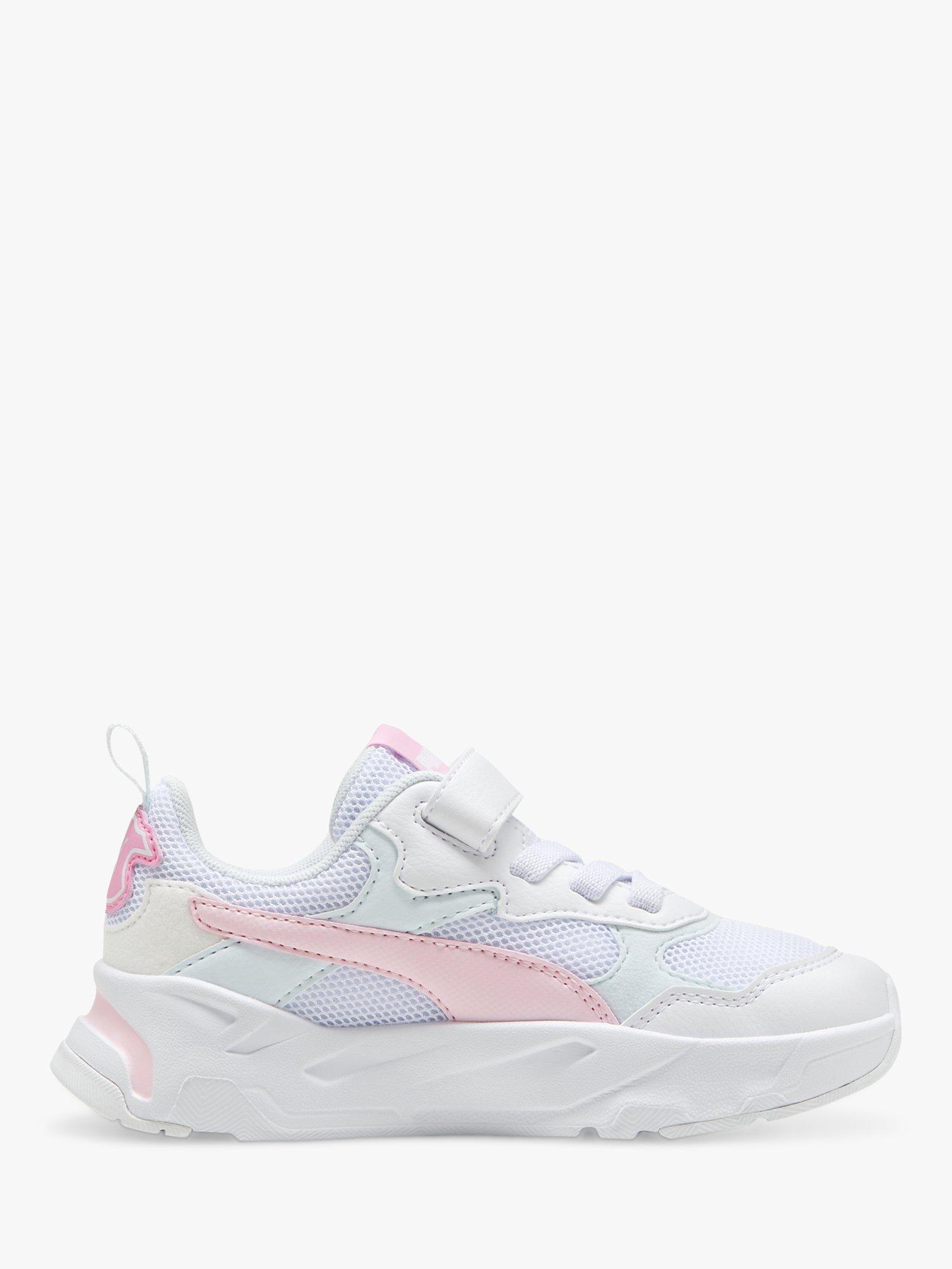 PUMA Kids' Trinity Futro Trainers, White/Pink