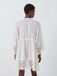 John Lewis Lace Trim Cotton Kaftan