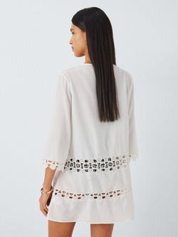 John Lewis Guipure Kaftan - view 2, Ecru