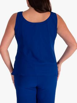 chesca Chiffon Camisole - view 2, Cobalt