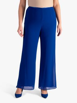 chesca Chiffon Trousers, Cobalt