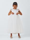 John Lewis Heirloom Collection Kids' Tulle Beaded Bridesmaid Dress, Ivory