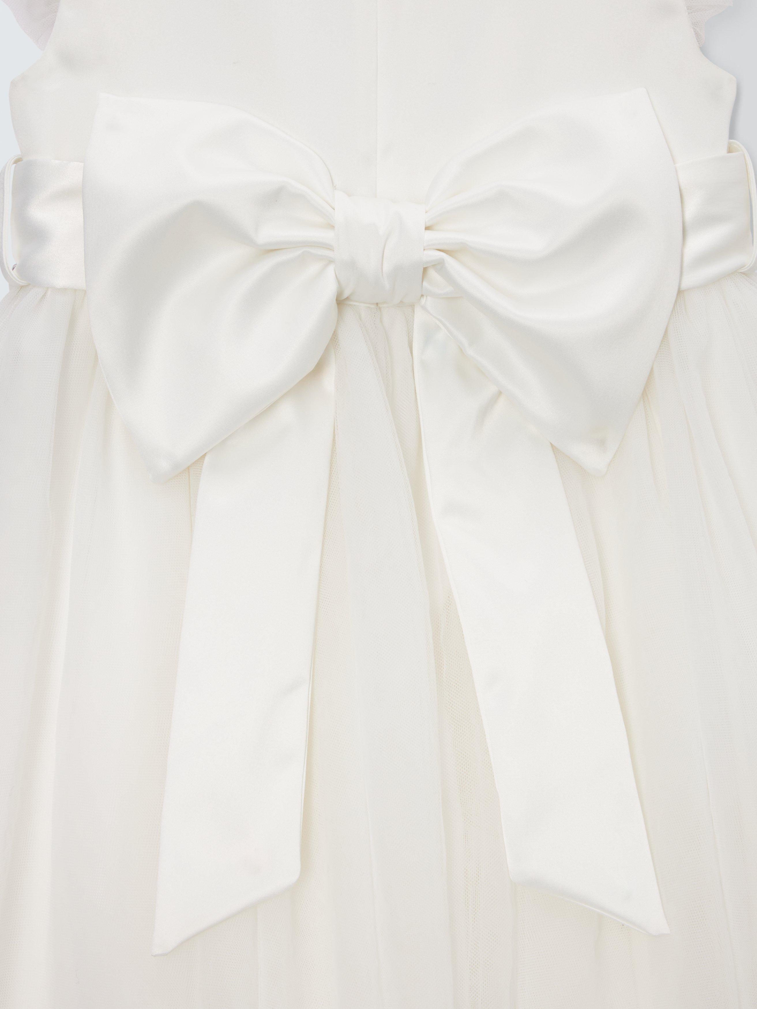 Product image 8 of 8, which shows John Lewis Heirloom Collection Kids' Tulle Beaded Bridesmaid Dress, Ivory, 8 years