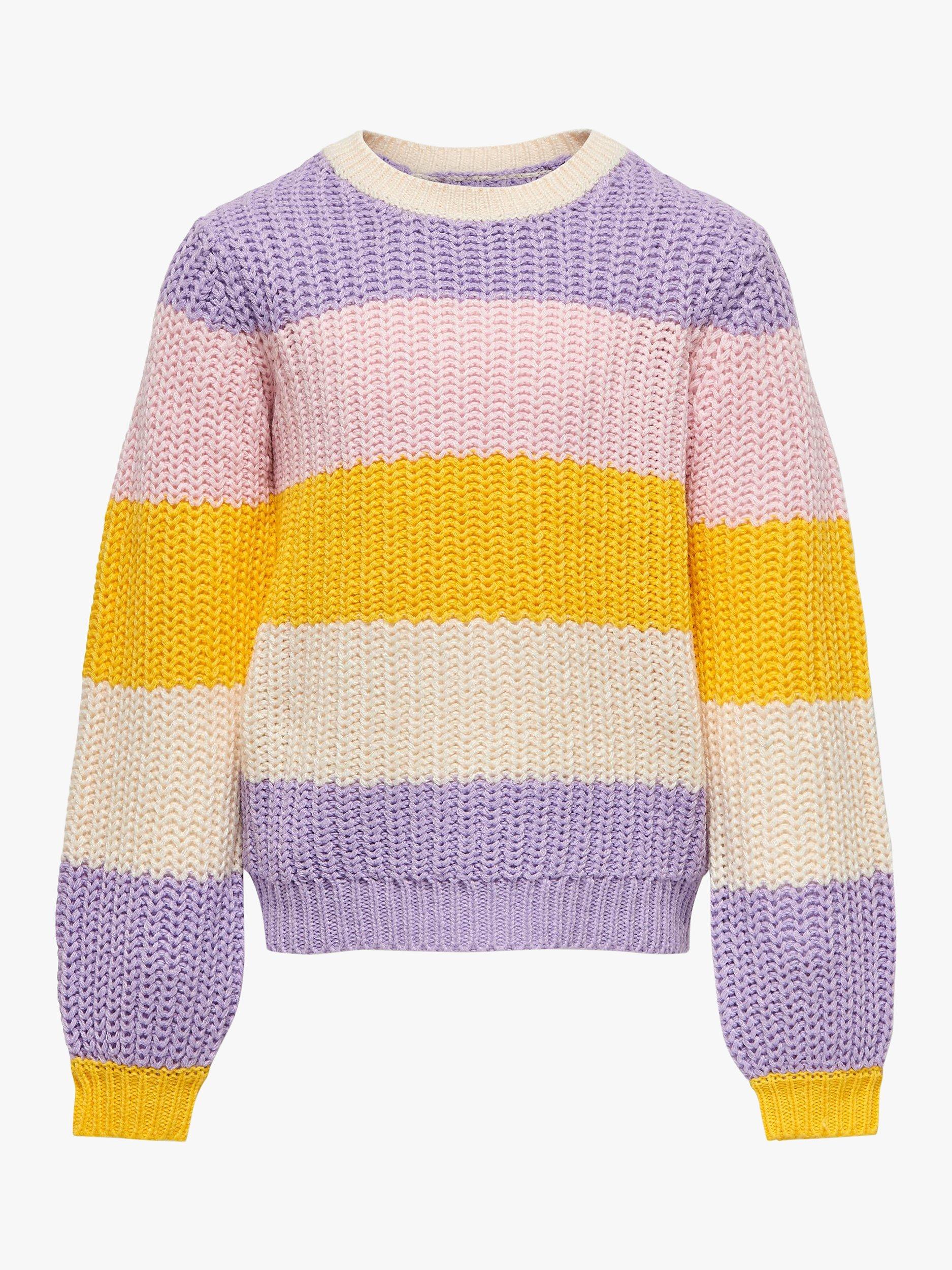 KIDS ONLY Kids' Soft Knit Long Sleeve Stripe Jumper, Multi