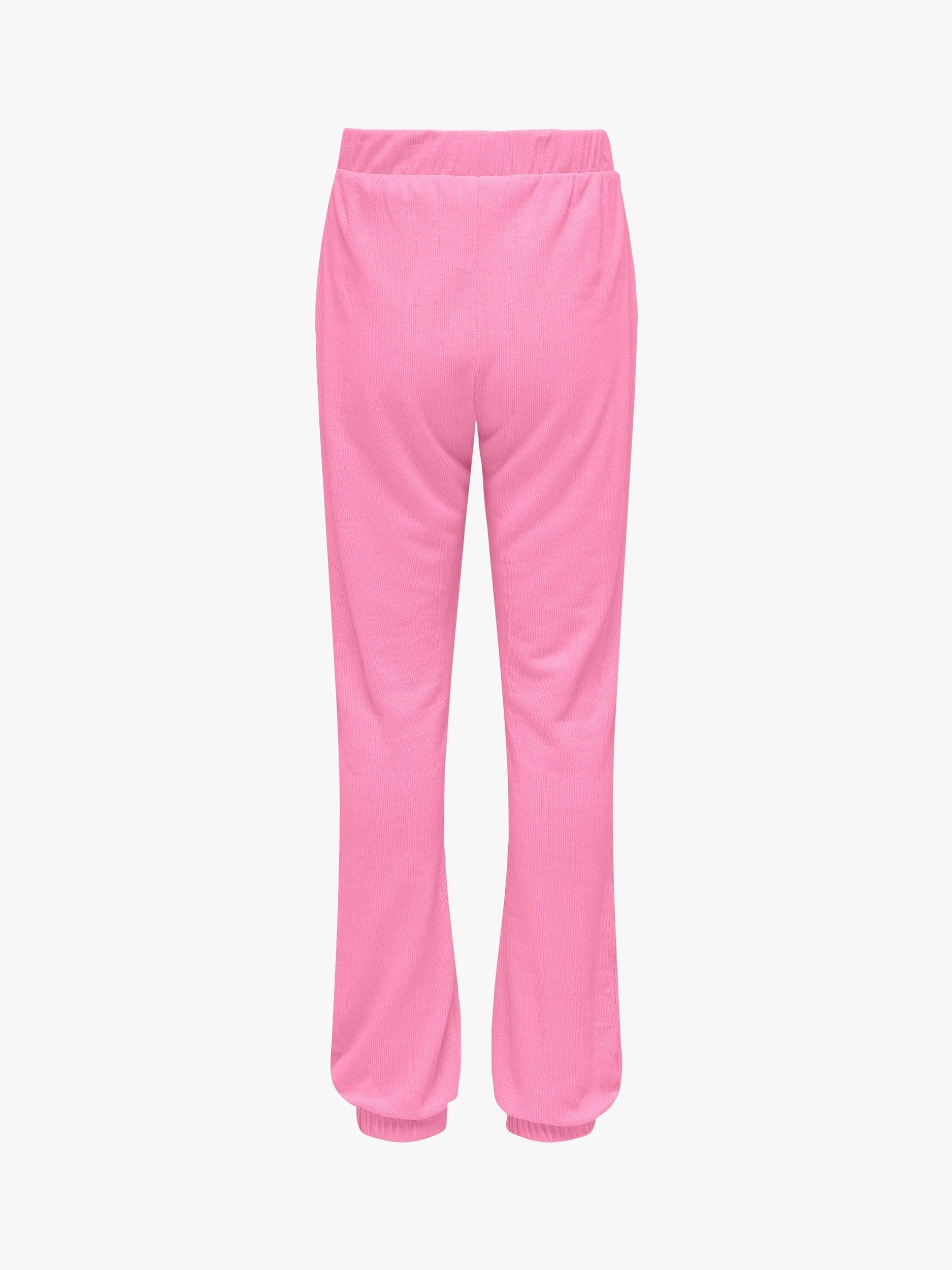 Product image 2 of 2, which shows KIDS ONLY Kids' Cosy Soft Touch Jersey Trousers, Pink, 14 years