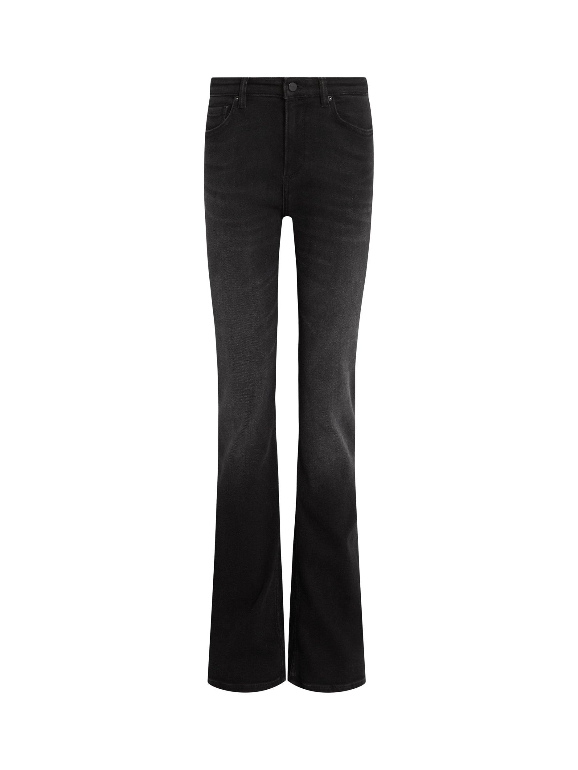 Product image 4 of 9, which shows AllSaints Haldan Bootcut Jeans, Black, 25
