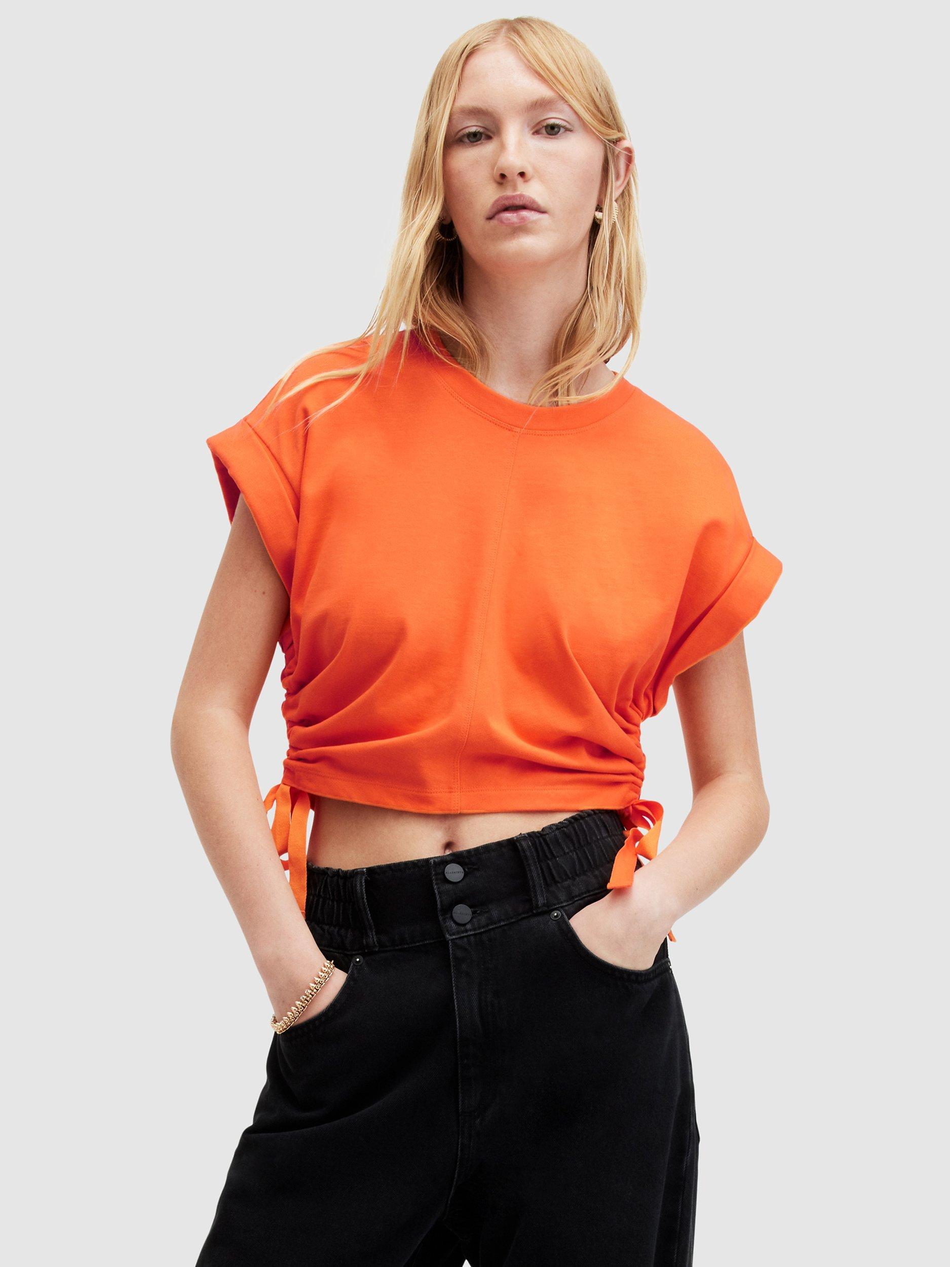 AllSaints Mira Organic Cotton Tie Side T-shirt