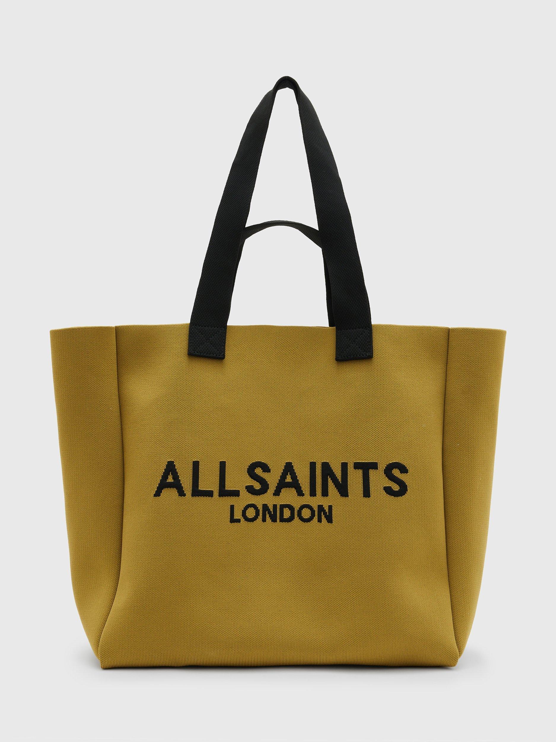 AllSaints Izzy East West Shopper Tote Bag, Sap Green, One Size