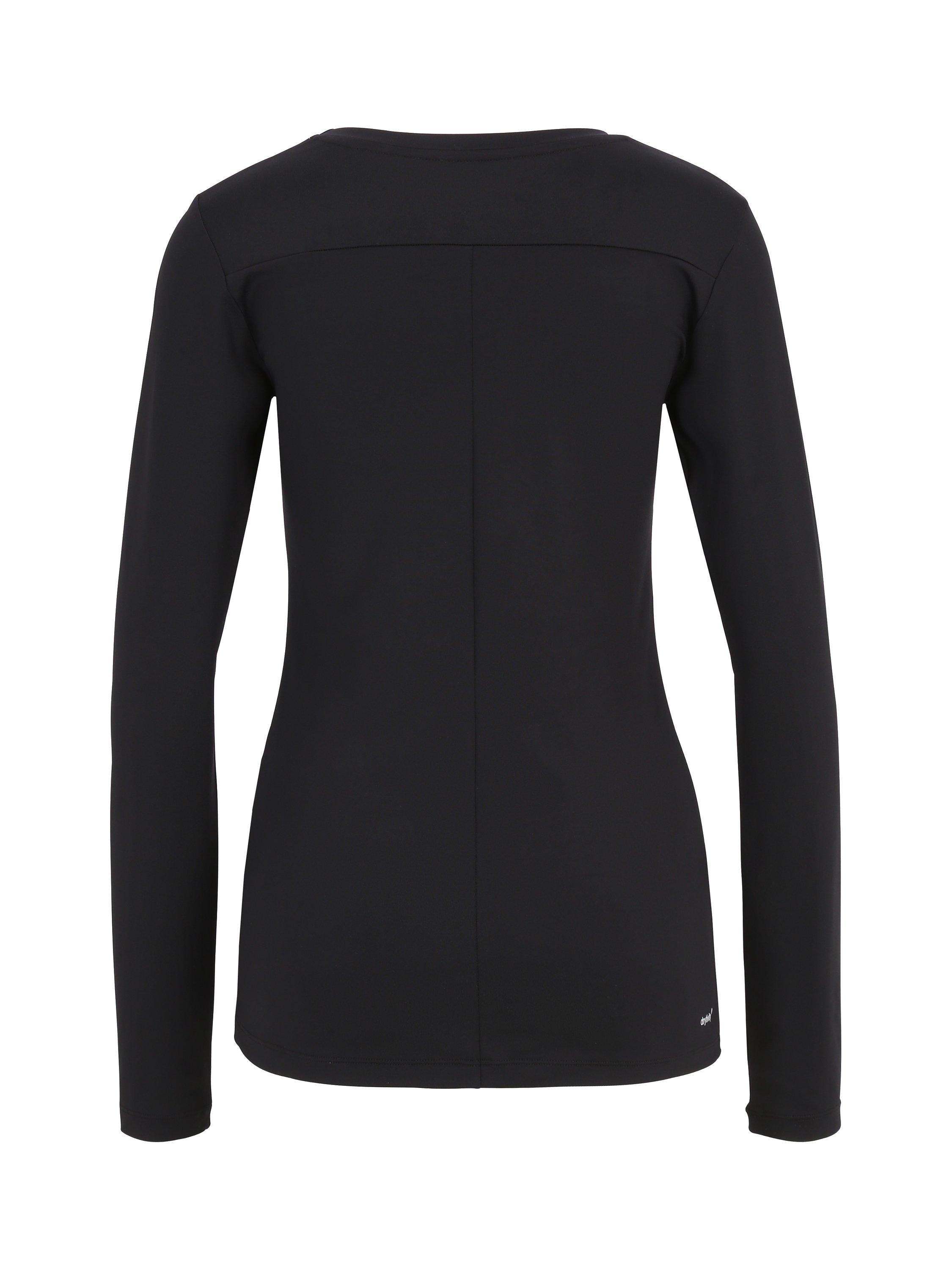 Product image 5 of 7, which shows Venice Beach Leana Long Sleeve Top, Black, S