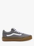 Vans Kids' Ward Lace Up Trainers, Pewter/Gum