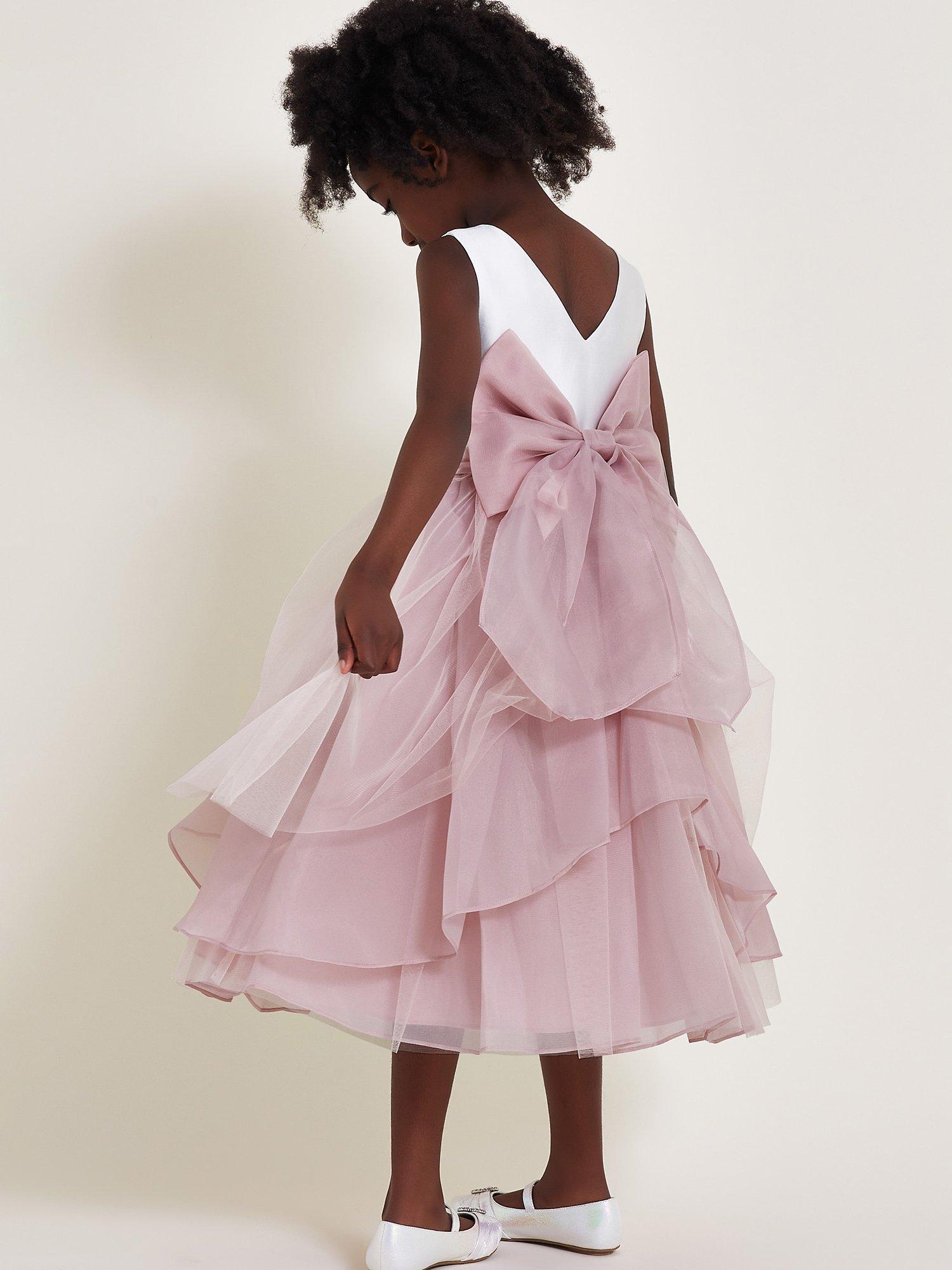 Children's dusky pink bridesmaid dresses best sale