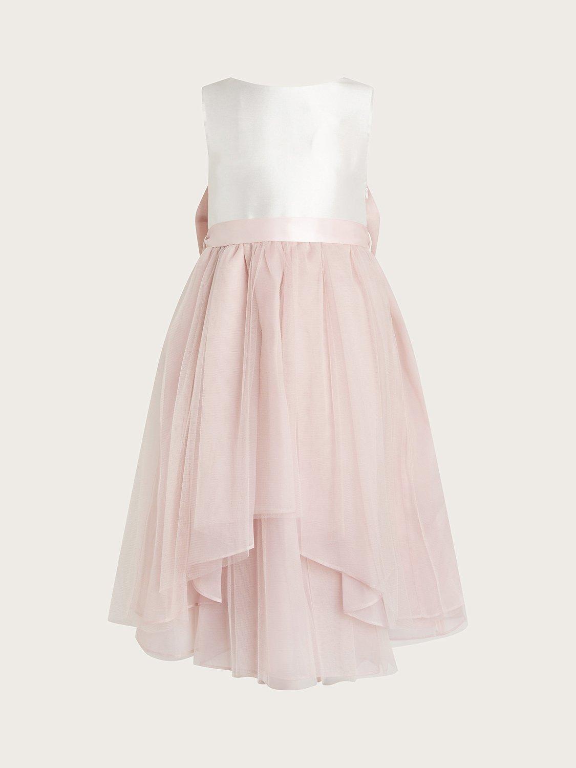 Monsoon Kids' Olivia Organza Dress, Dusky Pink, 3 years