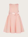 Monsoon Kids' Holly Scuba Bow Detail Bridesmaids Dress