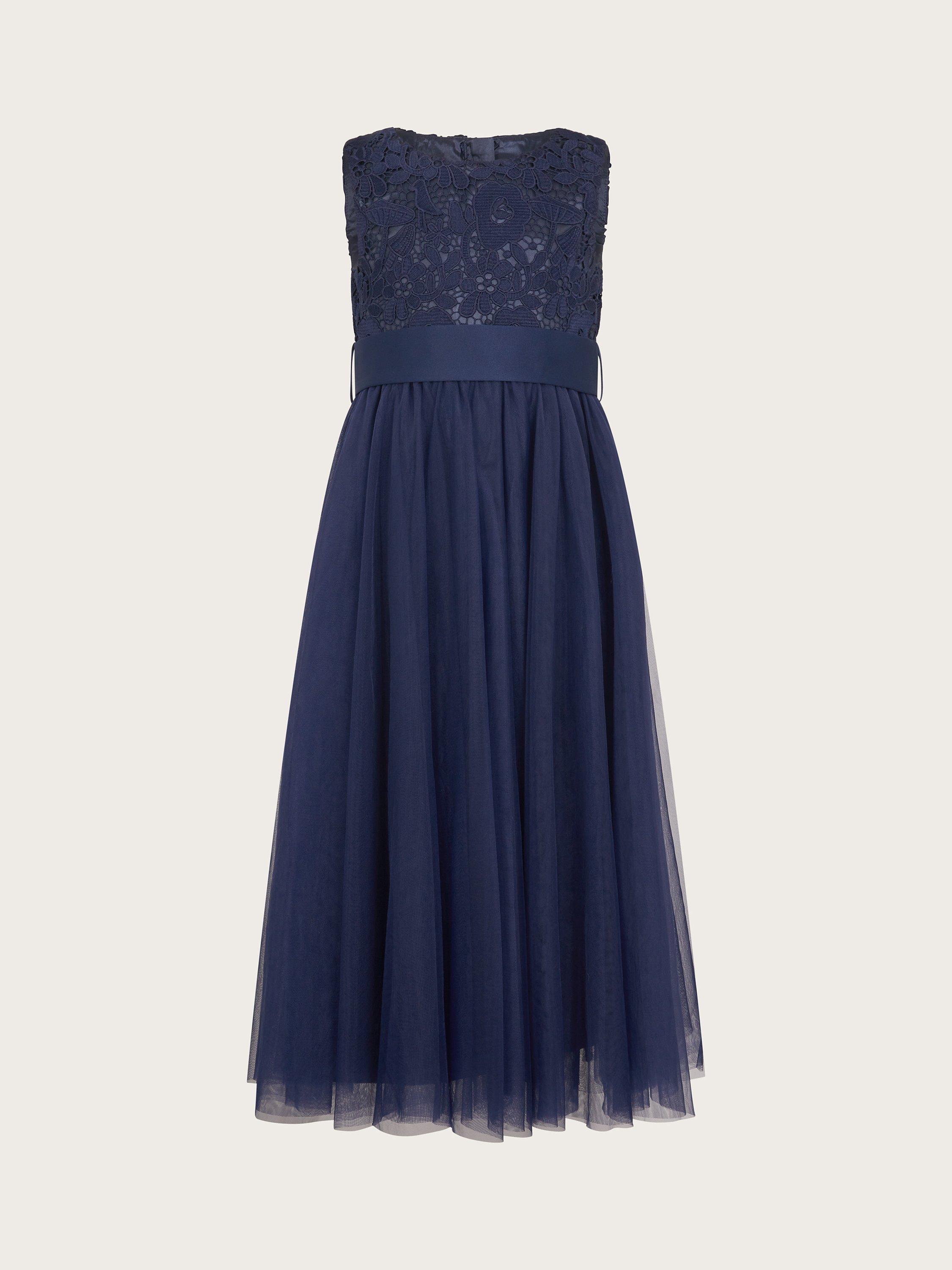 Monsoon Kids Alice Lace Tulle Maxi Dress