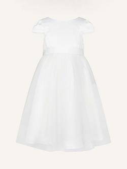Monsoon Kids' Tulle and Satin Bridesmaid Dress, Ivory, Ivory
