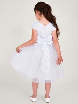 Monsoon Kids' Tulle Communion Dress, White - view 2, White