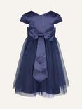 Monsoon Kids' Tulle and Satin Bridesmaid Dress, Navy