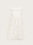 Monsoon Kids' Corded Lace Prom Dress, Ivory