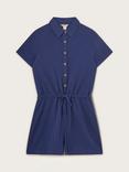 Monsoon Kids' Storm Shirt Playsuit, Blue