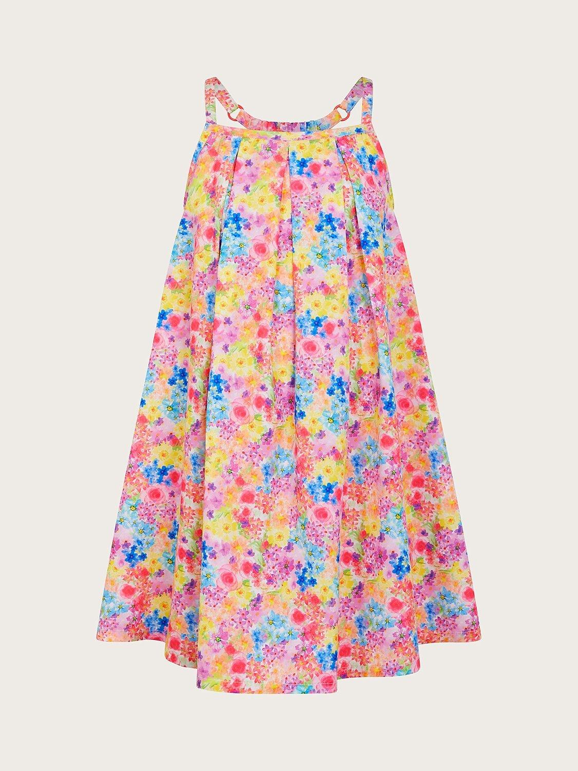 Monsoon Kids' Ditsy Floral Swing Dress, Multi