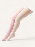 Monsoon Kids' Glitter Tights, Pack of 2, Multi
