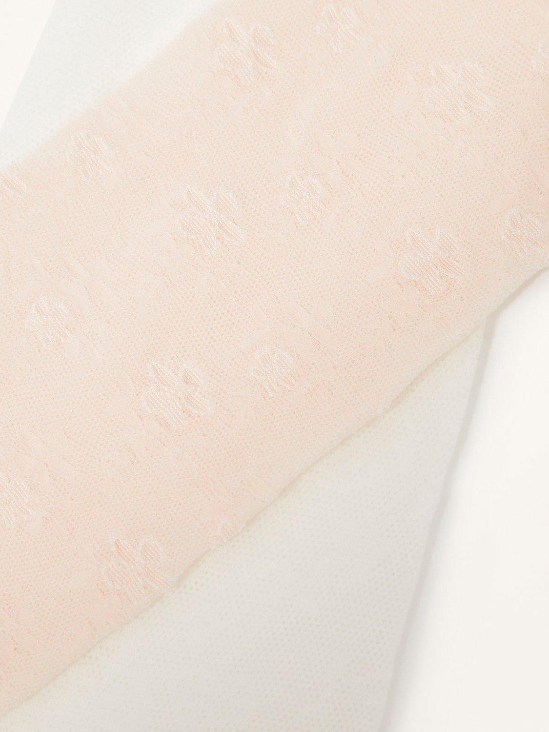 Product image 2 of 2, which shows Monsoon Kids' Lacey Tights, Pack of 2, Multi, 3-4 years