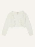 Monsoon Baby Flora Cardigan, Ivory