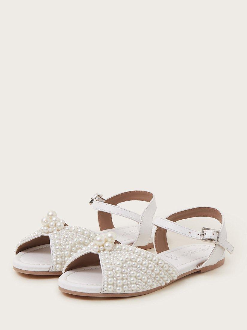 Monsoon Kids Pearly Pearl Sandals Ivory