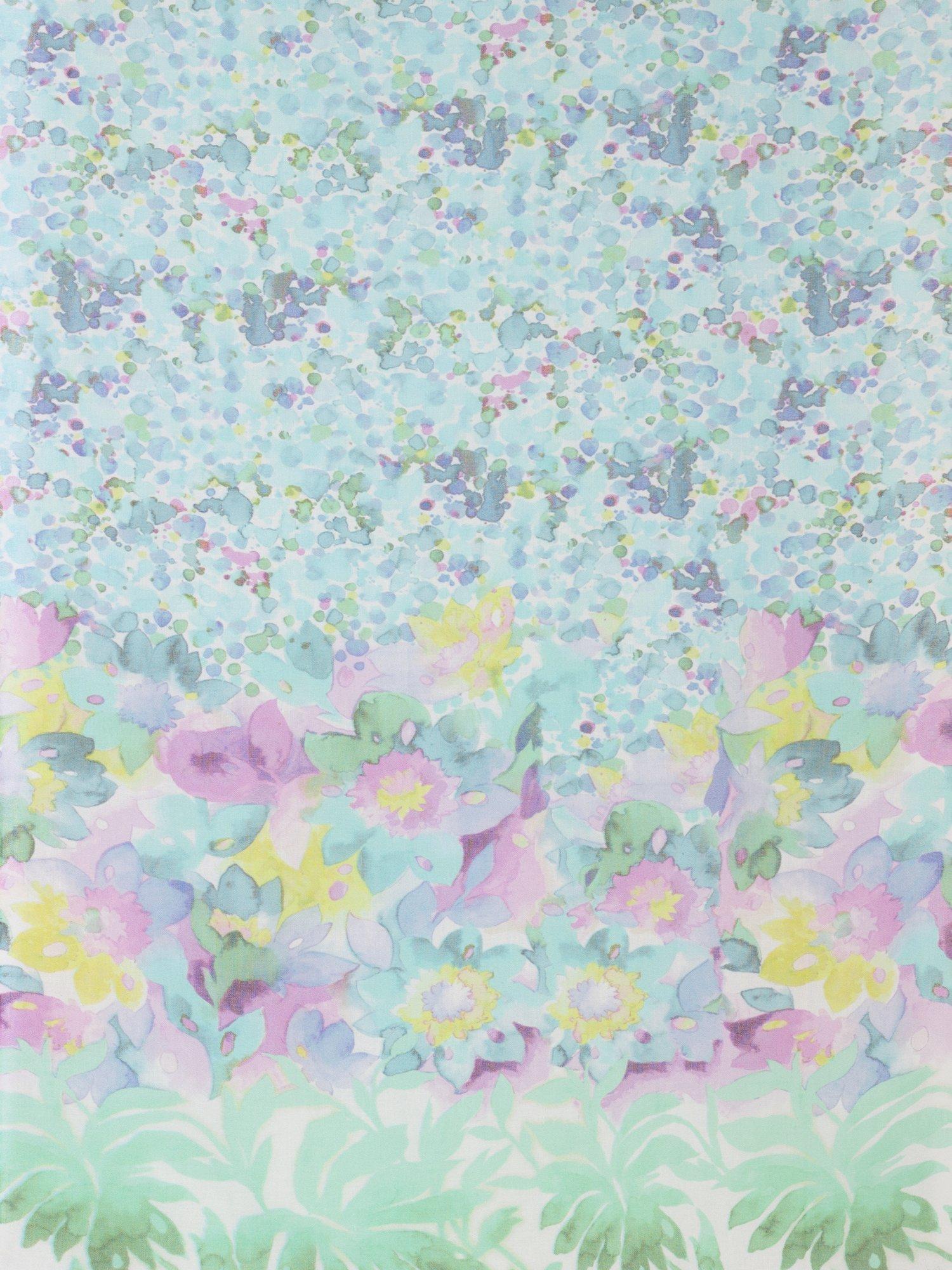 Product image 4 of 5, which shows chesca Bloom Floral Silk Cashmere Scarf, Multi