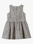 WHEAT Kids' Hella Organic Cotton Floral Print Dress, Navy