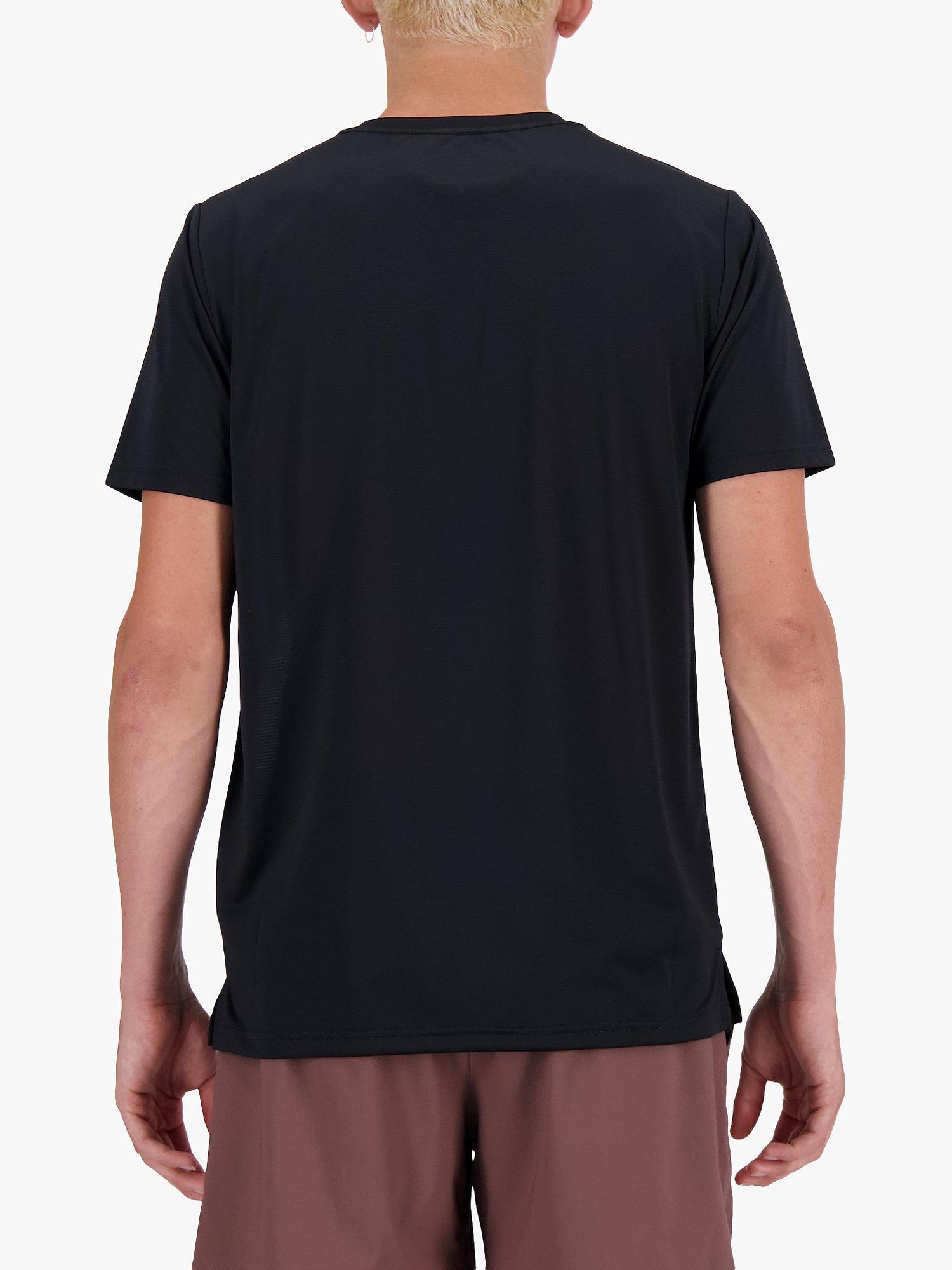 Product image 2 of 4, which shows New Balance Lightweight Jersey Short Sleeve T-Shirt, Black, S