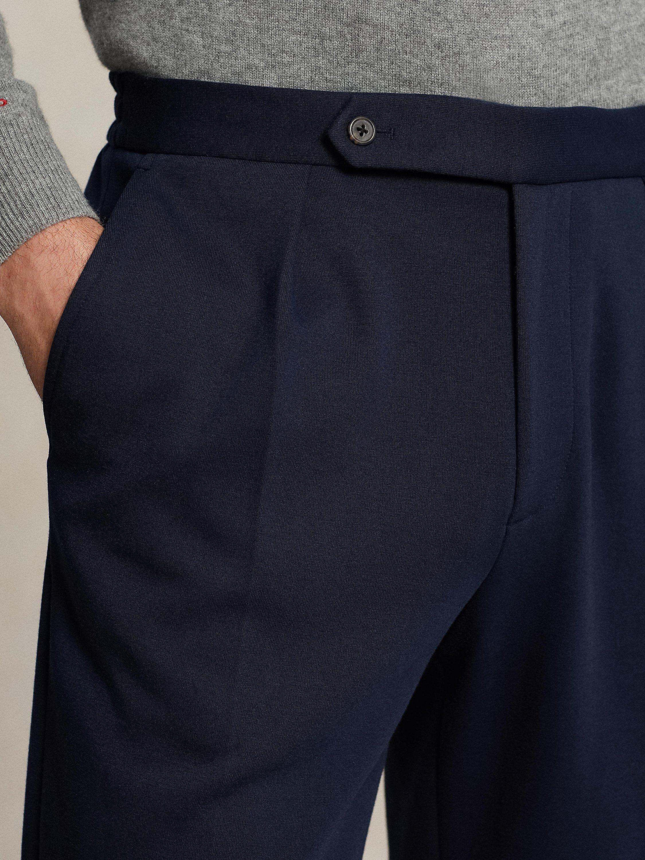 Ralph lauren men's double pleated wool dress pants hot sale