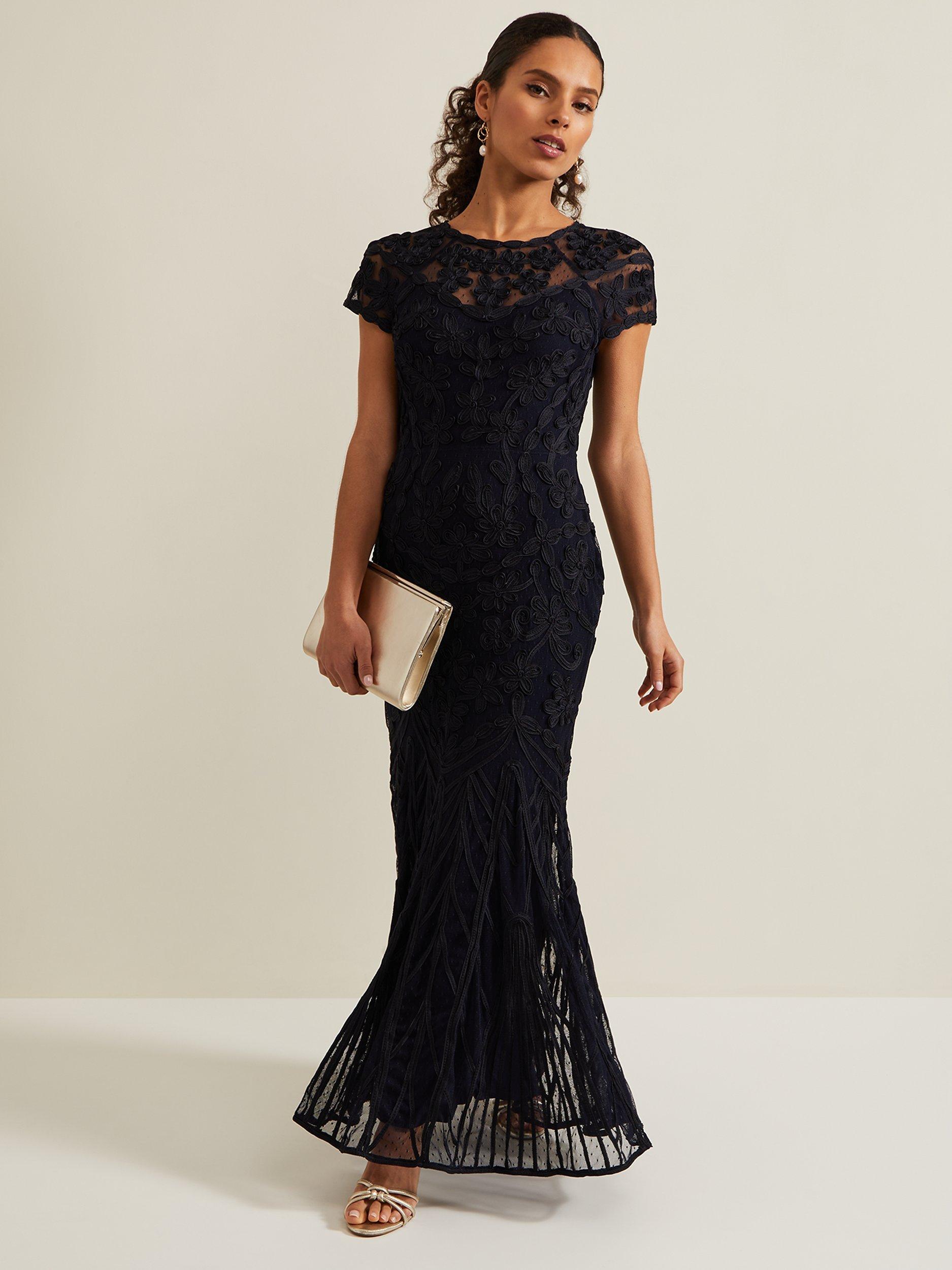 Phase Eight Petite Luana Dress Navy