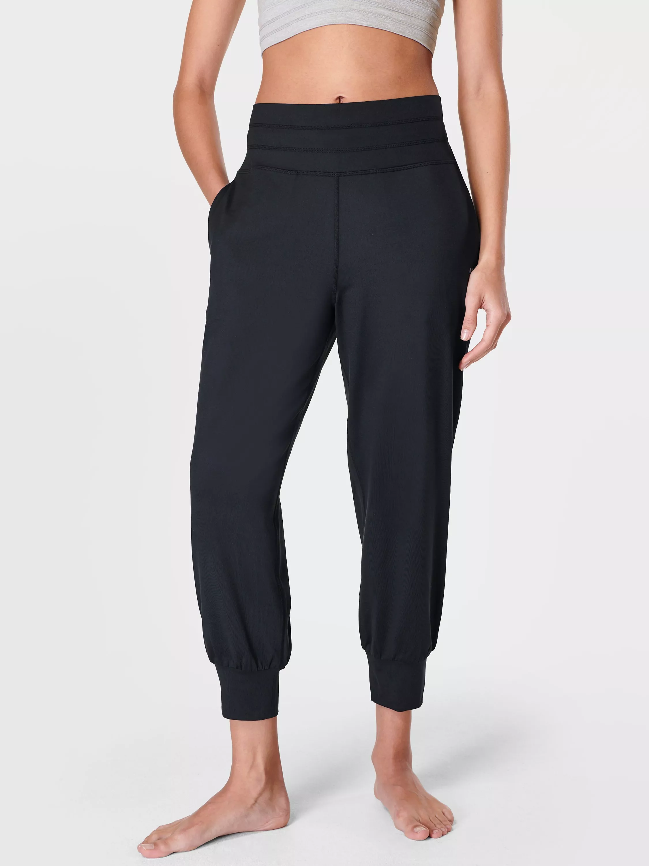 Relaxed fit yoga capris shop