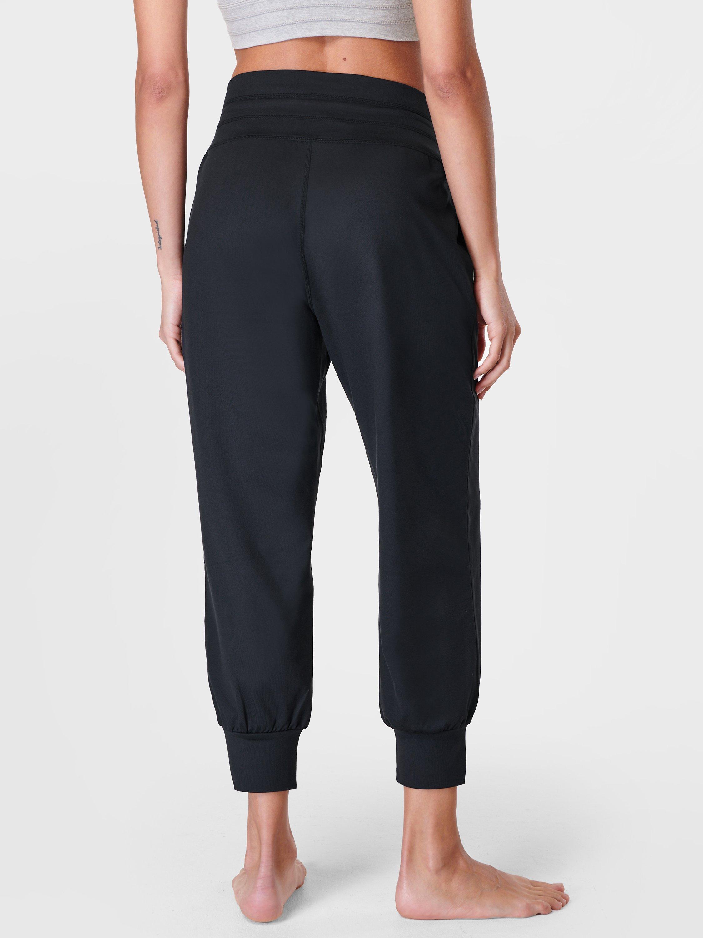 Product image 2 of 5, which shows Sweaty Betty Gaia Yoga Capri Trousers, Black, XS