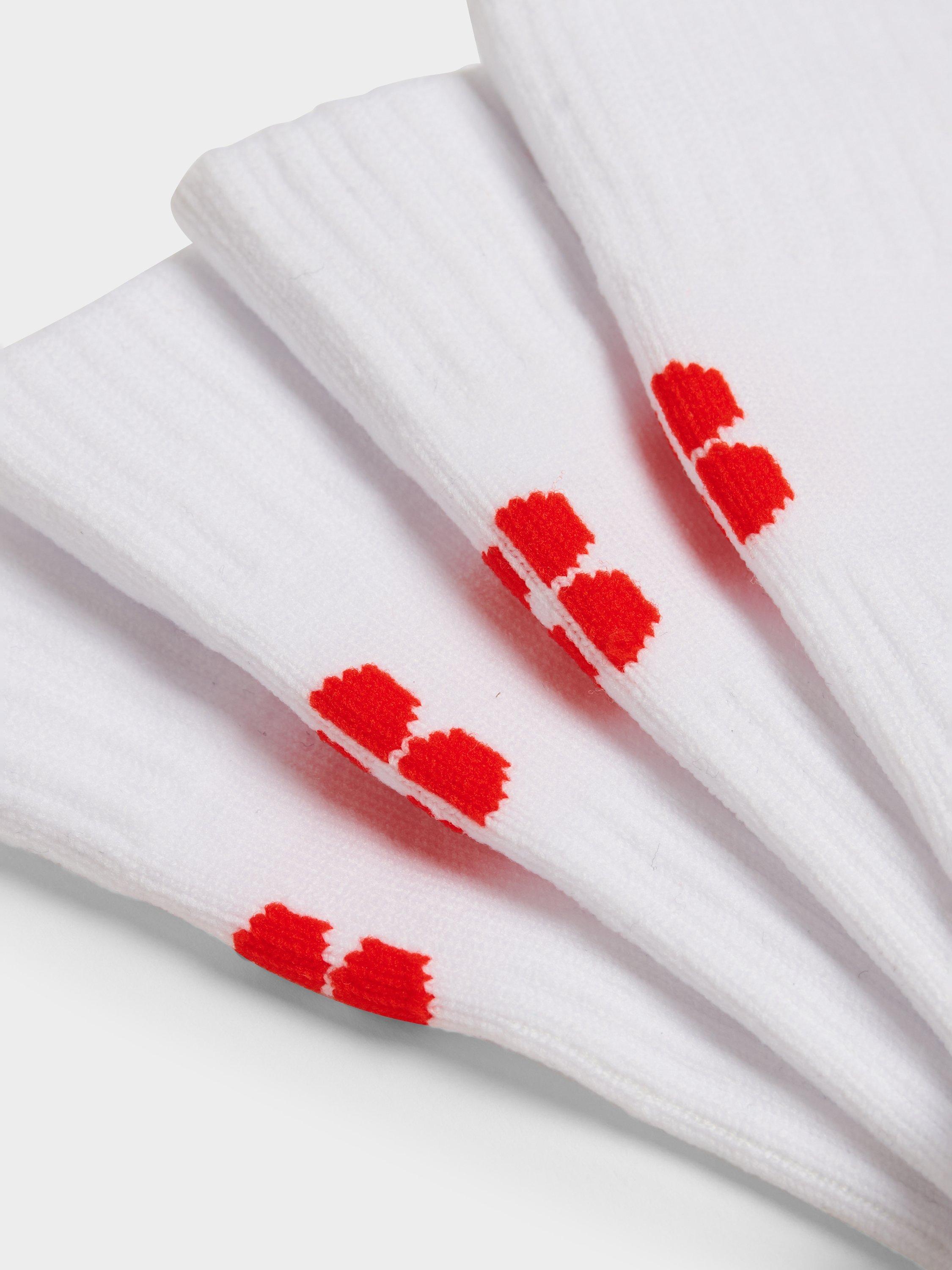 Product image 2 of 2, which shows Sweaty Betty Crew Running Socks, Pack of 2, White, 2.5-5