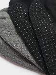 Sweaty Betty Pilates Socks Pack of 2, Black/Grey