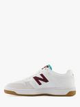 New Balance Kids' 480 Basketball Style Lace Up Trainers, White