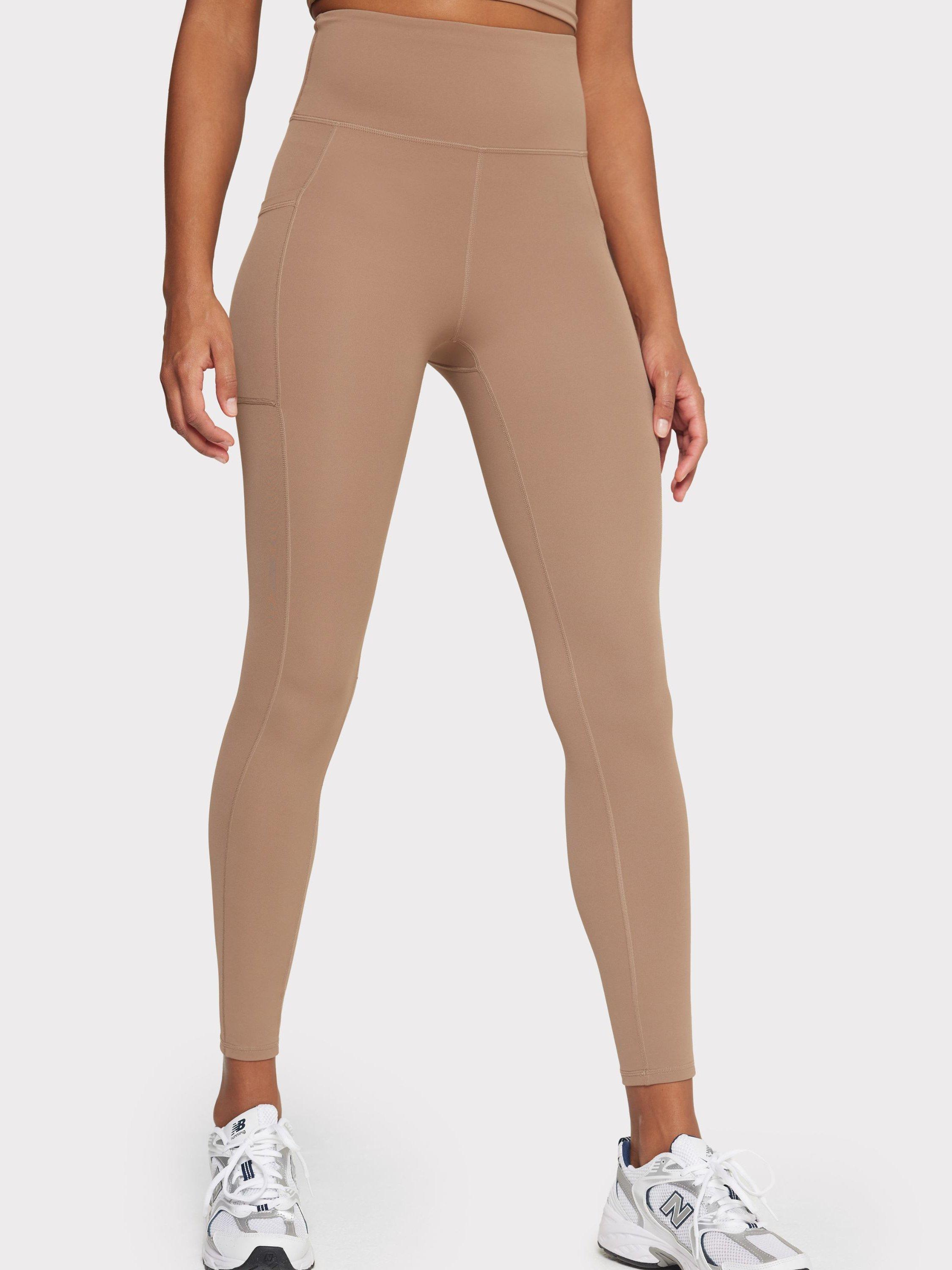 Product image 1 of 7, which shows Chelsea Peers Stretch Leggings, Brown, 8