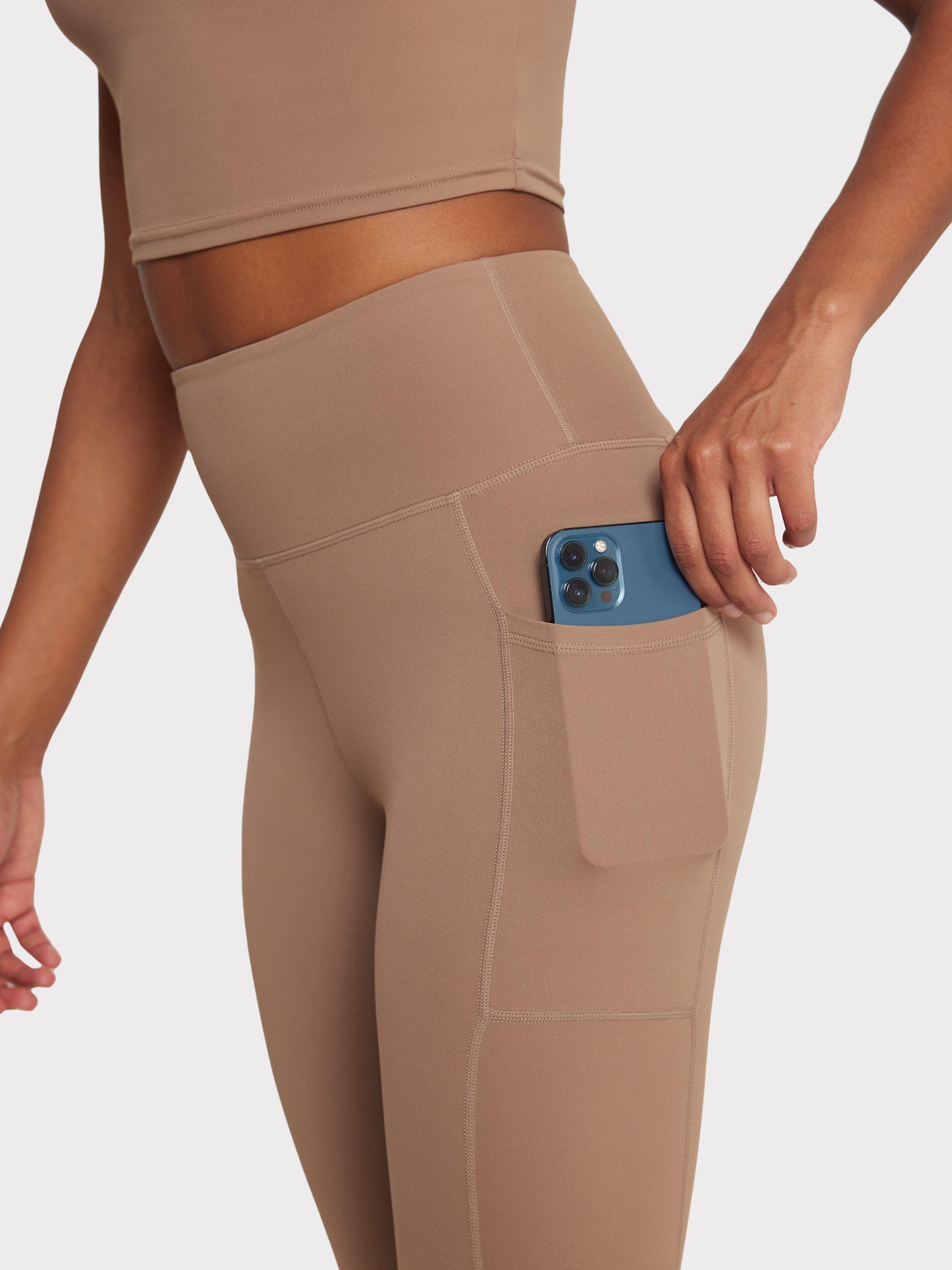 Product image 5 of 7, which shows Chelsea Peers Stretch Leggings, Brown, 8